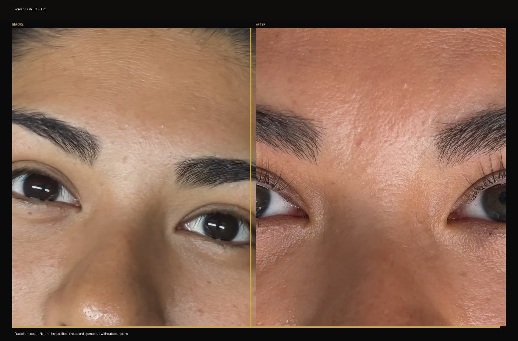 Korean Lash Lift + Tint